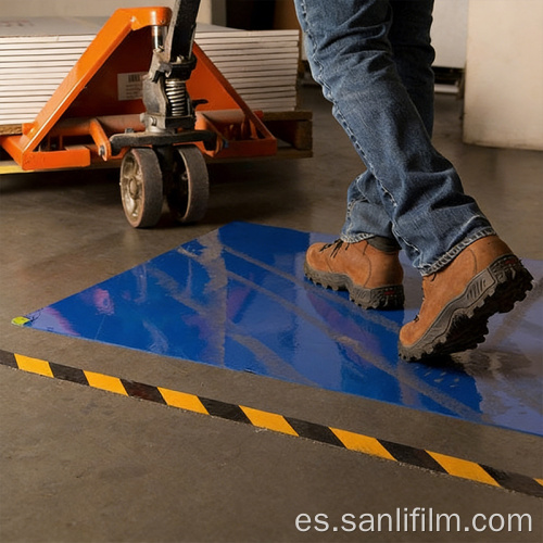 Alfombra adhesiva para áreas de recepción de almacén